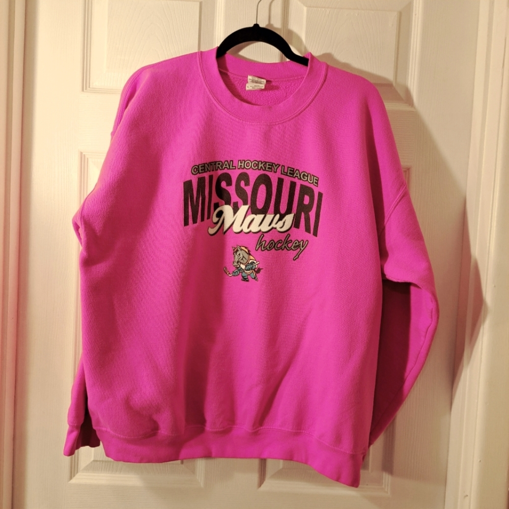 Warm Pink Missouri Mavs Hockey Sweatshirt